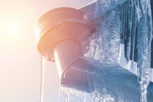 icicle gleaning from rooftop outdoors