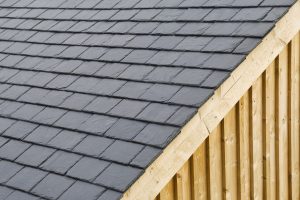 Close-up of dark gray roof slates Close-up of dark gray roof slates