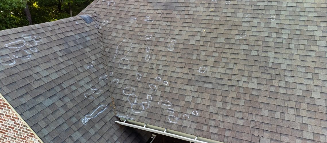 wind damage on roof